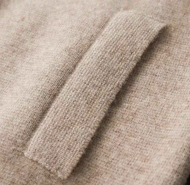 100% Merino Wool Zip Sweater