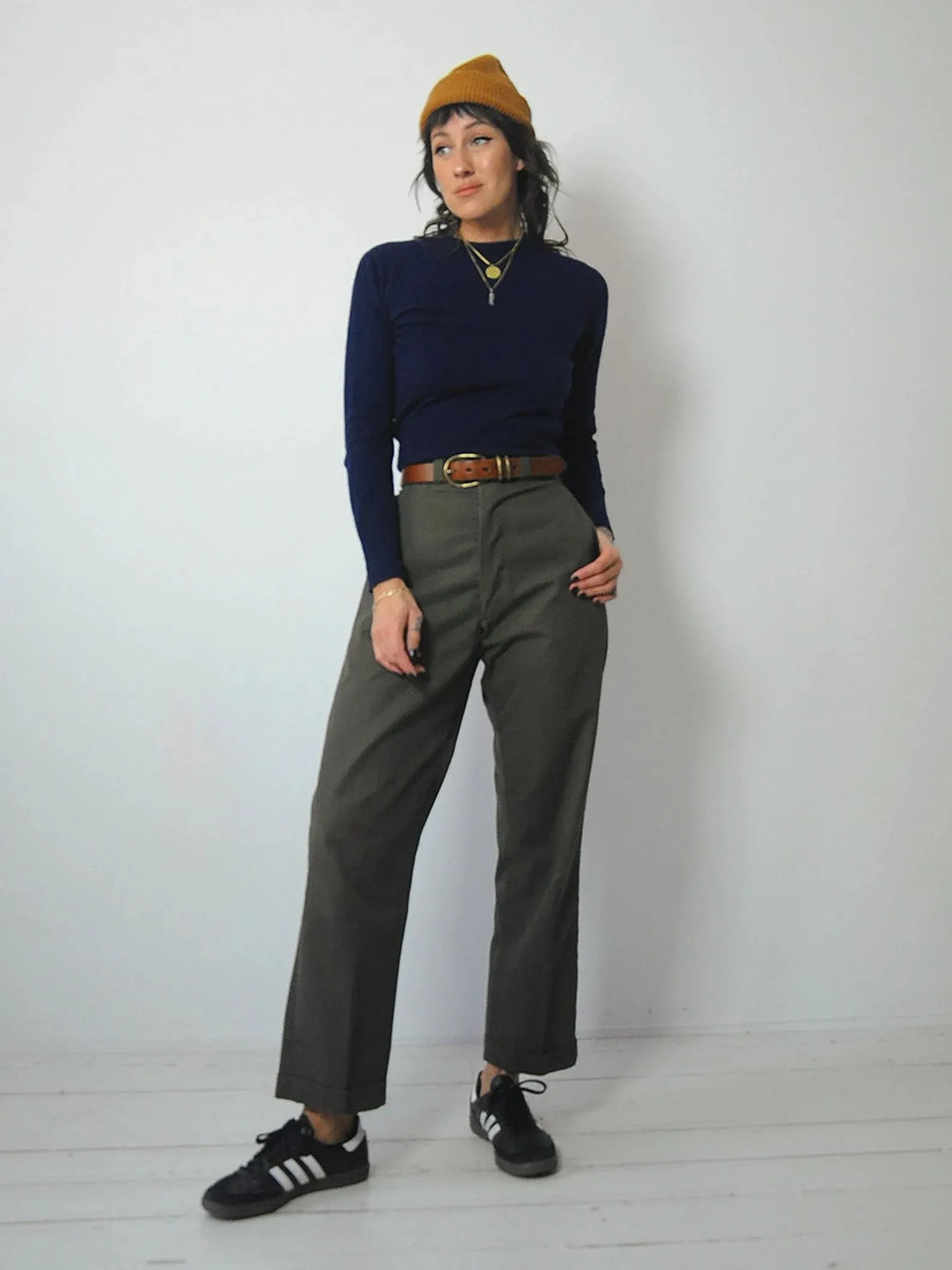 1940's Olive Green Trousers 33x28.5