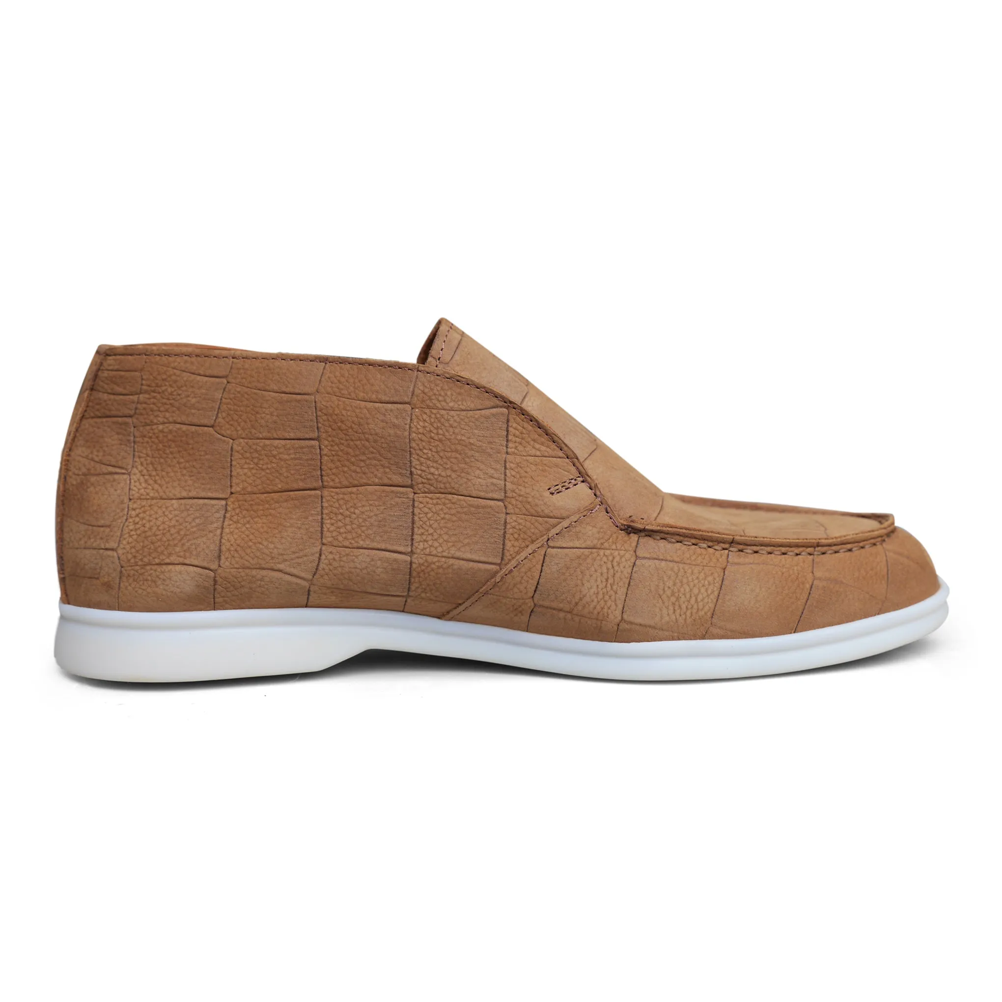 5514 - Tan Nubuck Moc Croc