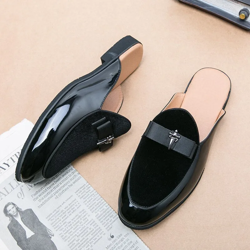 Advbridge Fashion Men Mules Big Size 38-48 Summer Slippers Slip On Lazy Shoes Breathable Mens Loafers Indoor Slides Adult Leisure Shoes