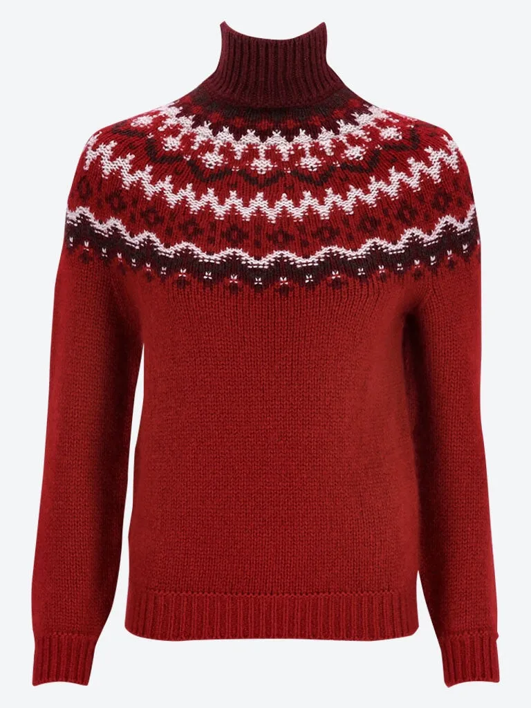 Alpe pile turtleneck sweater