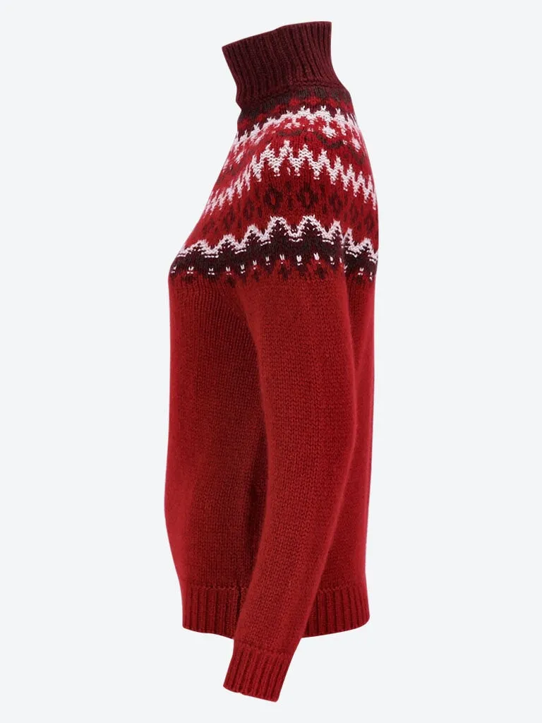 Alpe pile turtleneck sweater