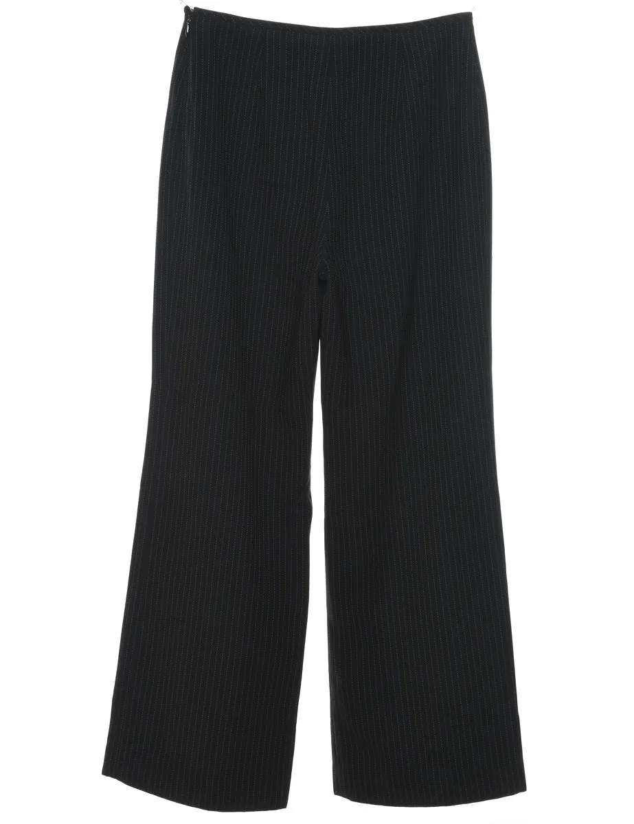 Black Striped Trousers - W28 L28