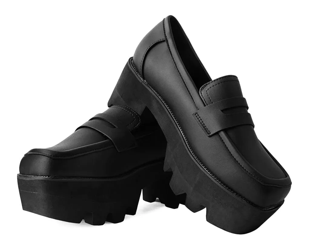 Black TUKskin™ Square Nosebleed Loafer