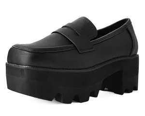 Black TUKskin™ Square Nosebleed Loafer