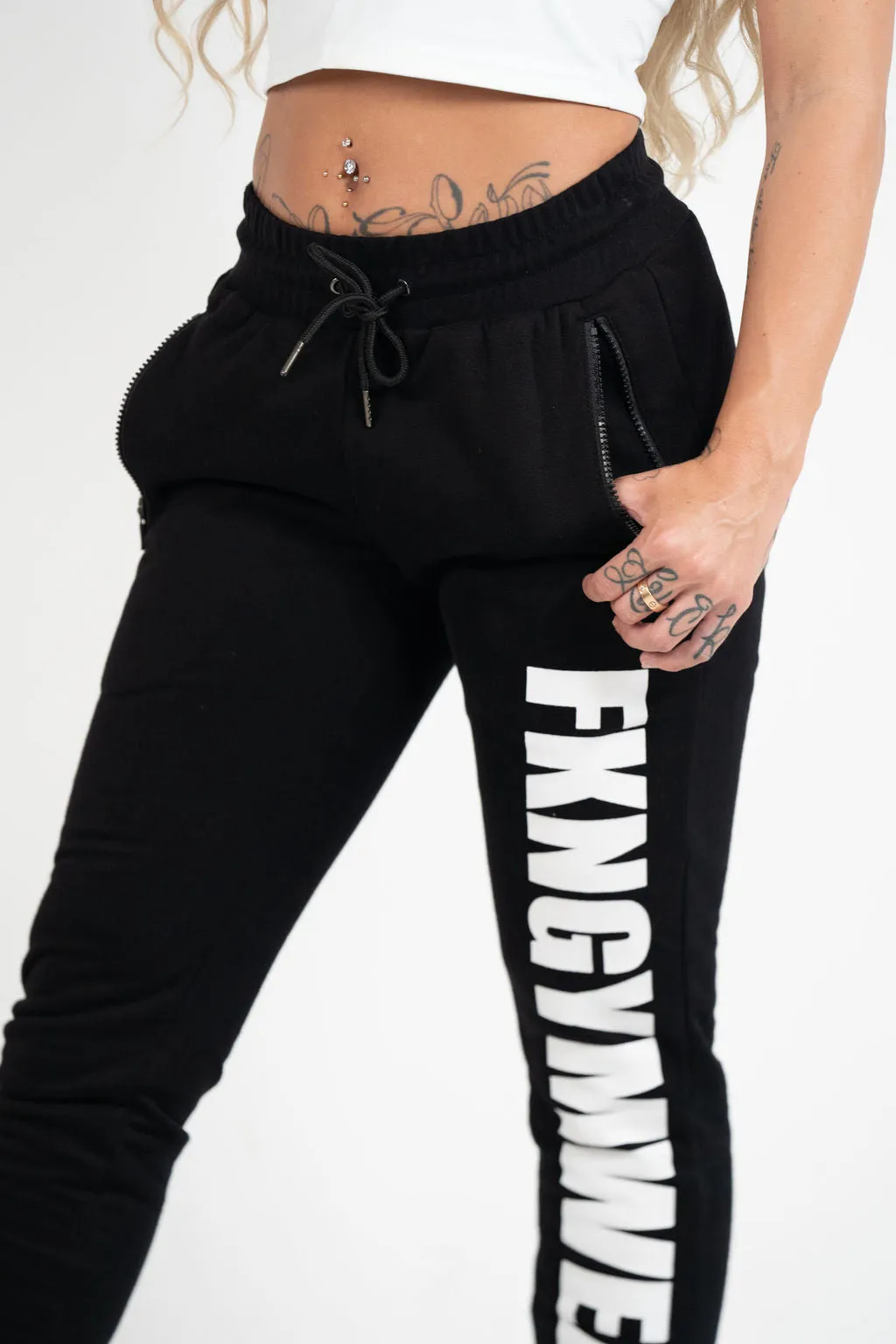 Bootyfit | Gym Track Pants | Black