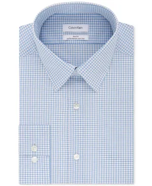 Calvin Klein Blue Check Dress Shirt, Multi