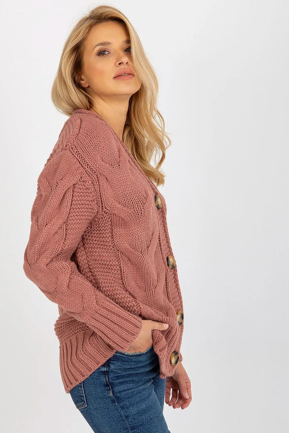 Chic Heart Neckline Cardigan with Parisian Charm