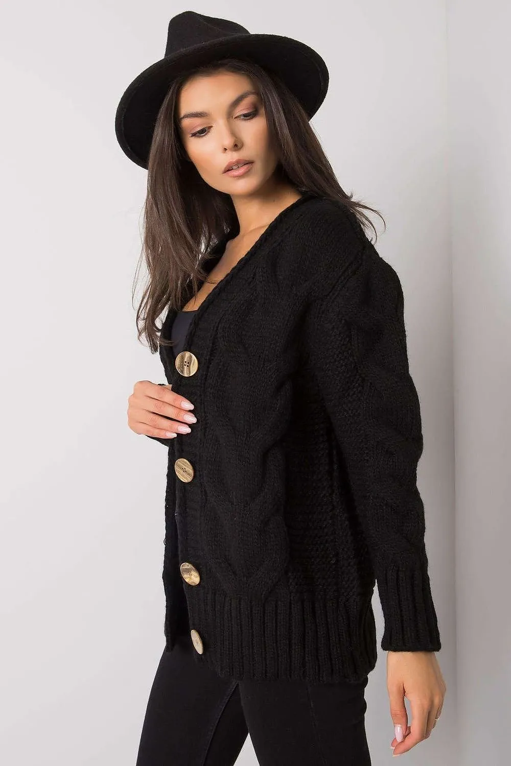 Chic Heart Neckline Cardigan with Parisian Charm