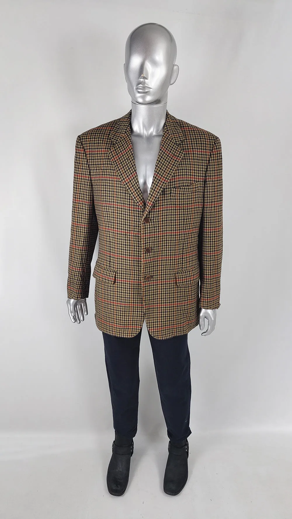 Confar Vintage Mens Italian Virgin Wool Blazer, 1980s