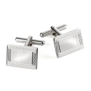 Cudworth Sterling Silver Rectangle Cufflinks