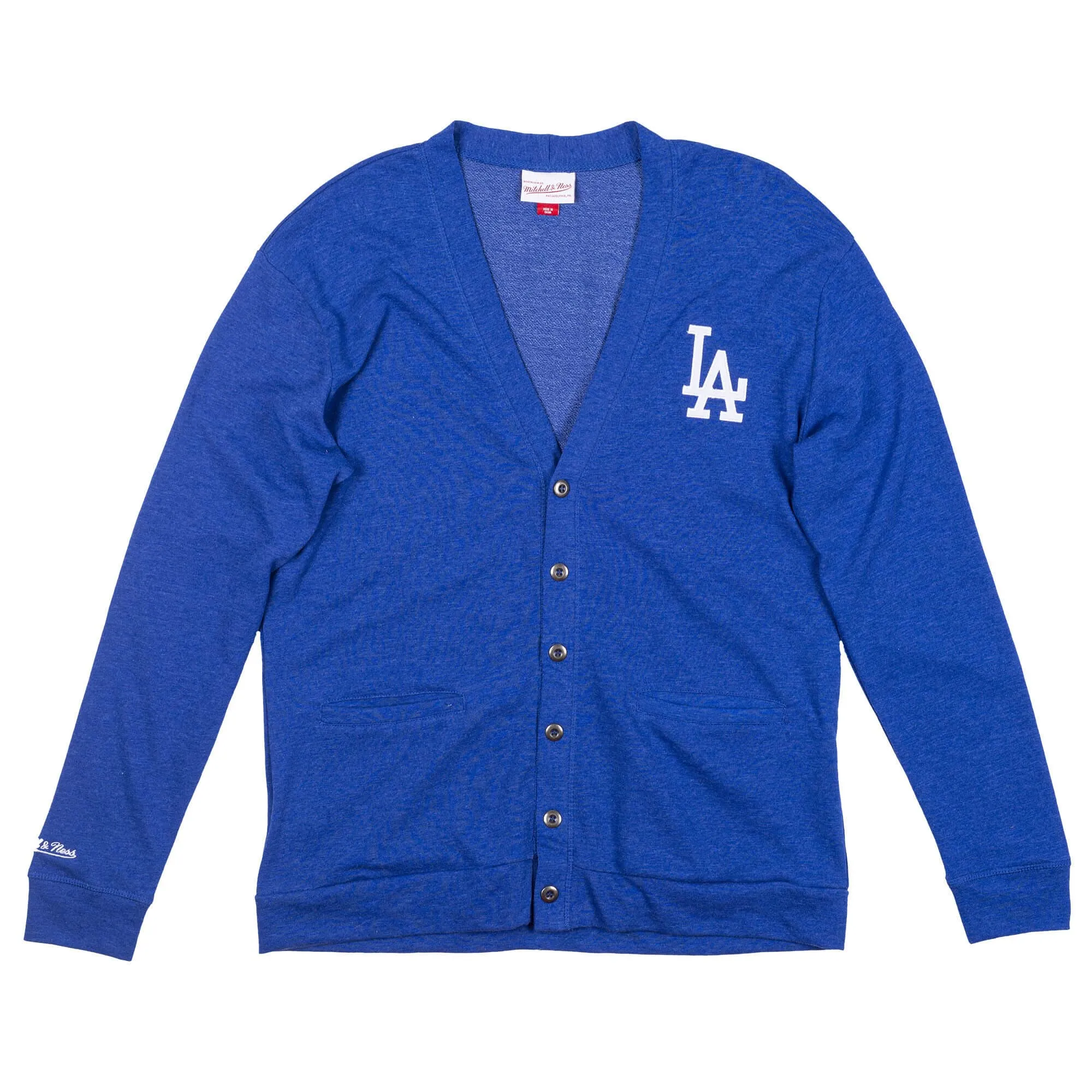 French Terry Button Front Cardigan Los Angeles Dodgers