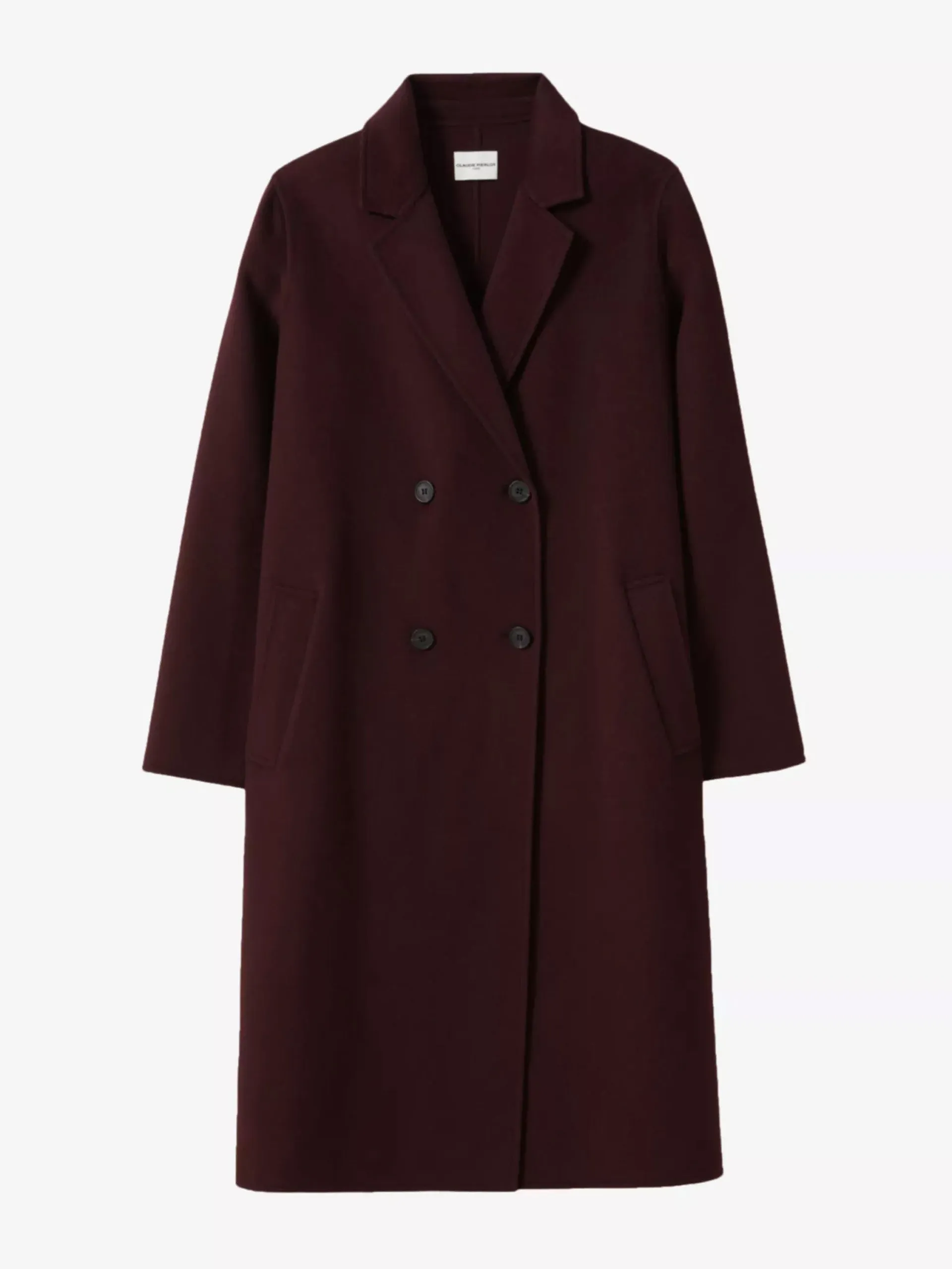 Galant double-breasted wool-blend coat