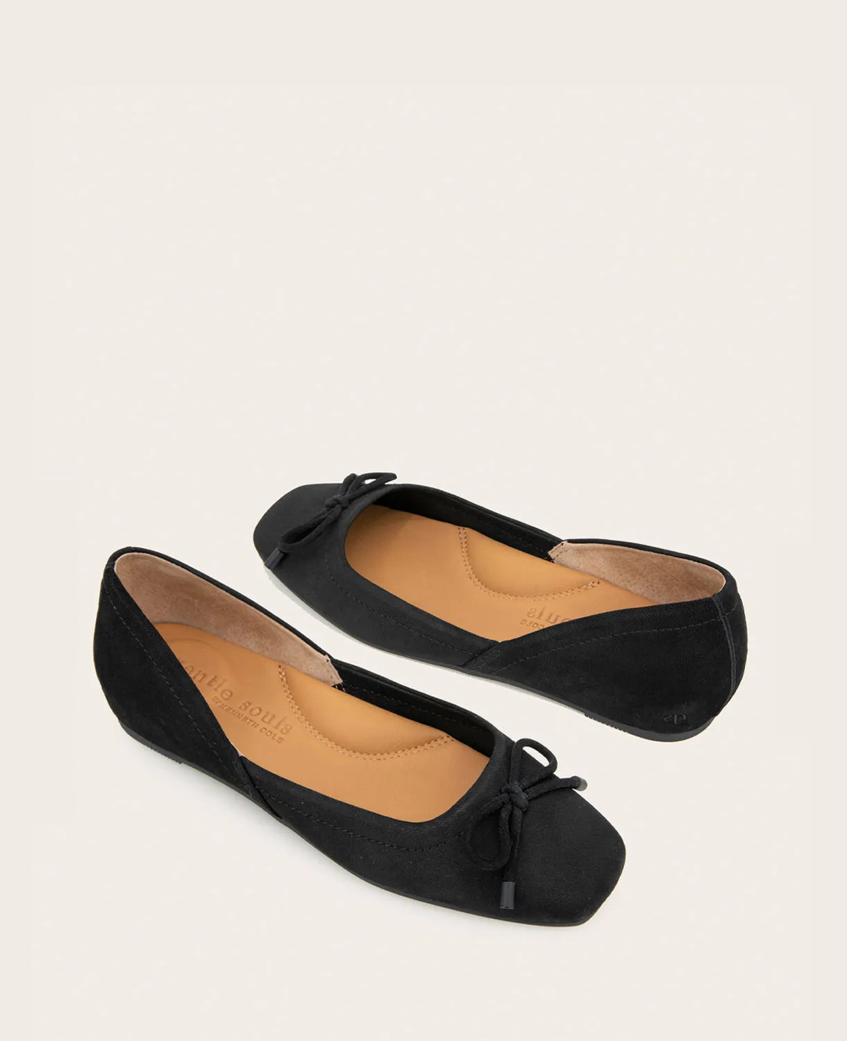GENTLE SOULS - Sailor Suede Bow Ballet Flat