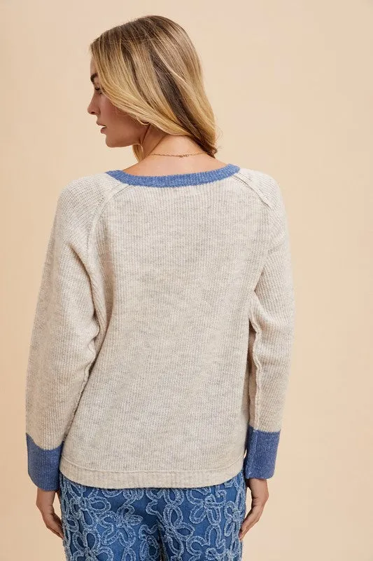 Hampton Raglan Sleeve Cardigan