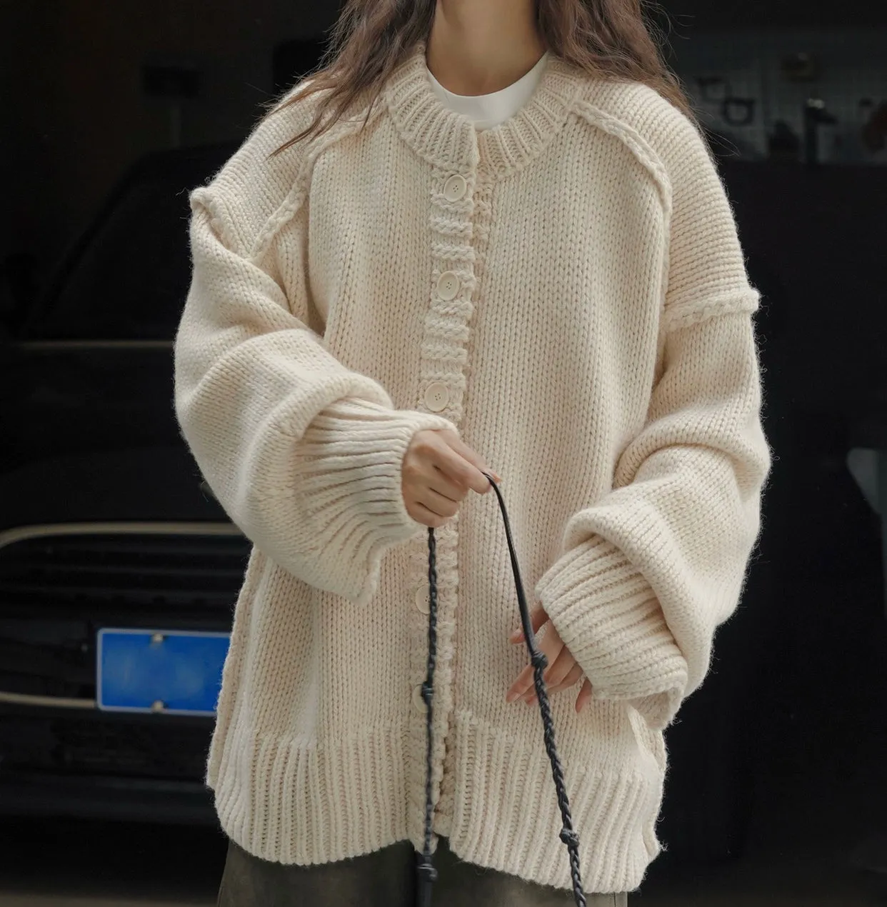 Hazel Button-Up Knit Cardigan