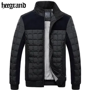 HEE GRAND Fashion Patchwork Warm Jacket Plaid Brief Leisure Office Coats