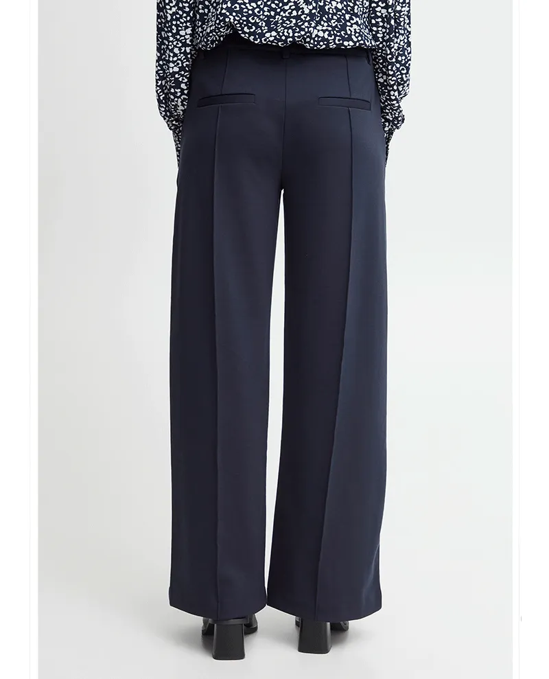 Ichi Kate Office Navy Trousers