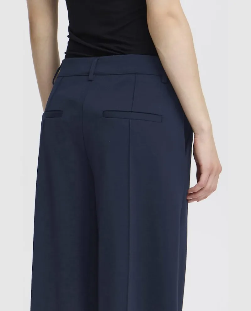 Ichi Kate Office Navy Trousers