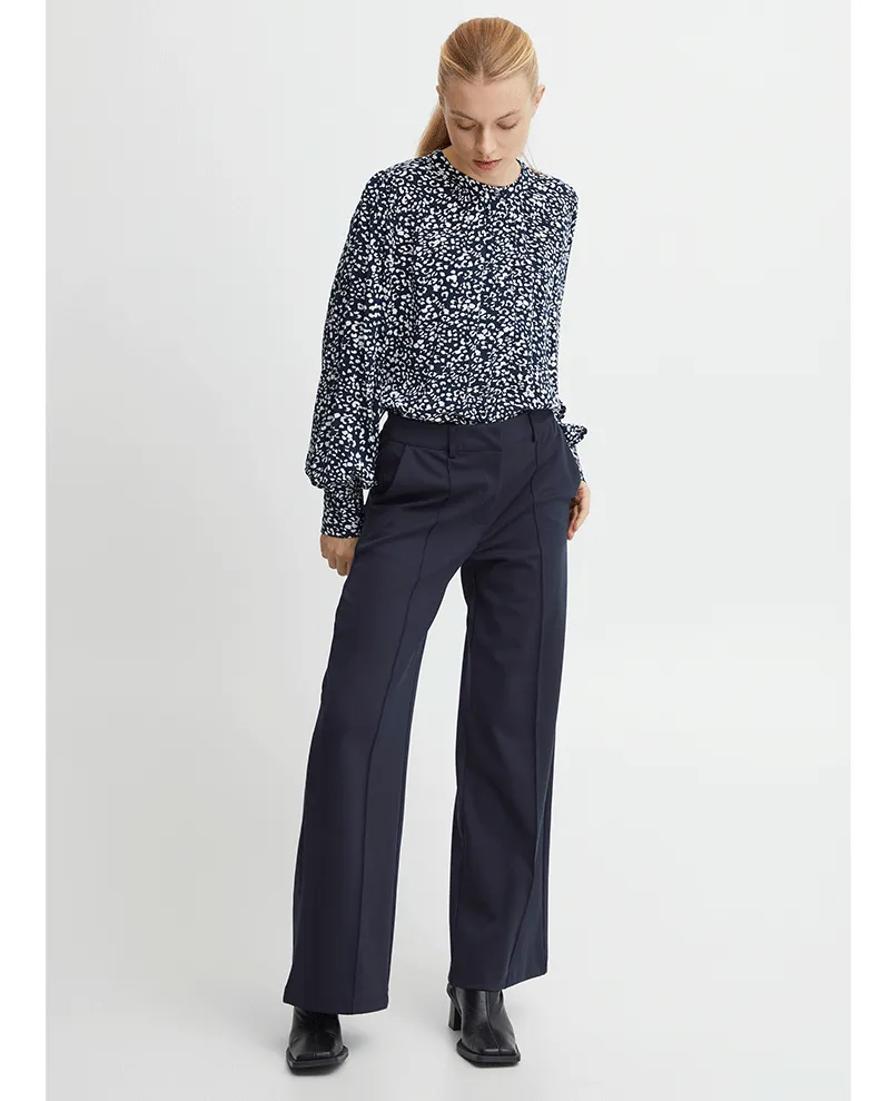 Ichi Kate Office Navy Trousers