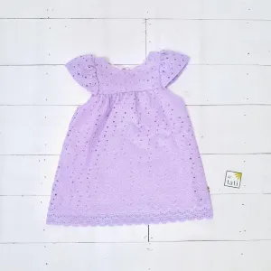 Magnolia Dress in Purple Eyelet