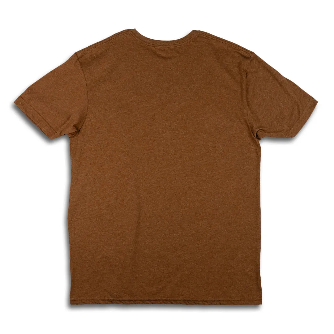 MOUNTAIN WOLF TEE SHIRT  -  BROWN