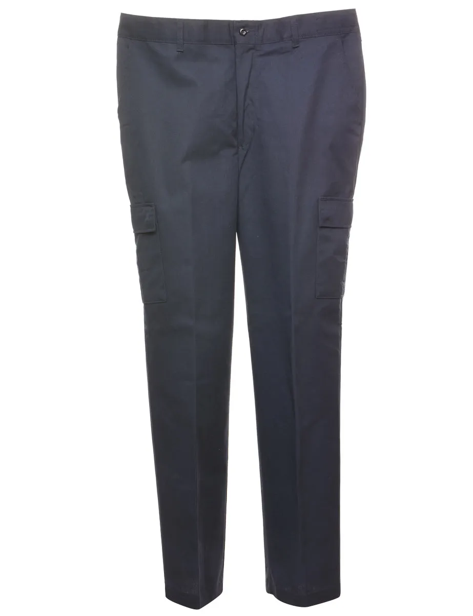 Navy Suit Trousers - W36 L34