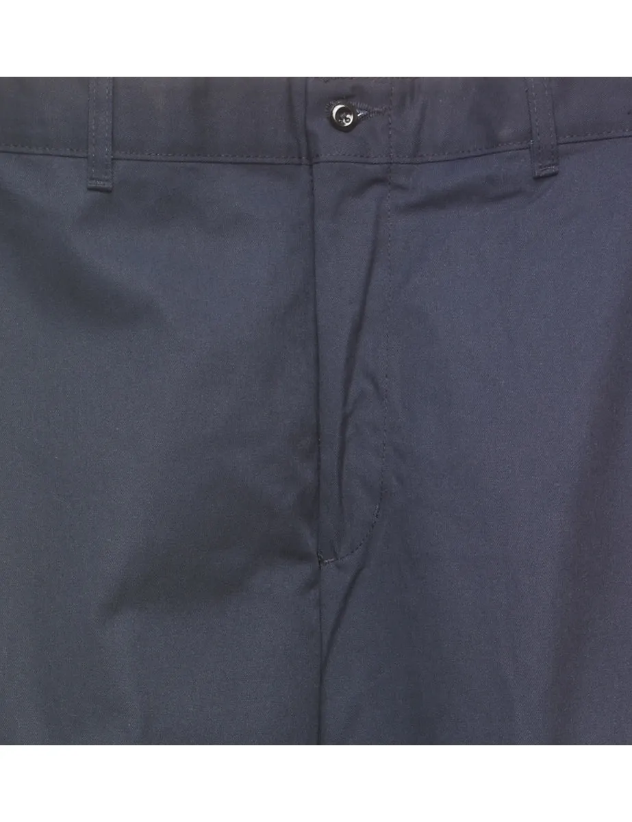 Navy Suit Trousers - W36 L34