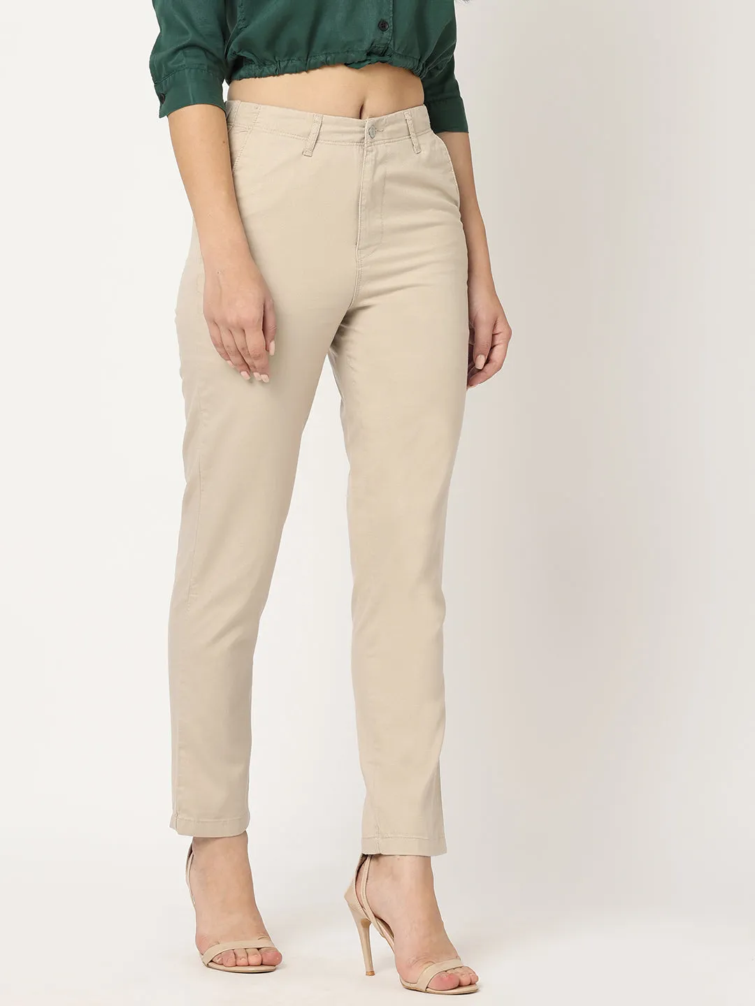 Oatmilk Trouser Straight Fit