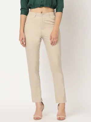 Oatmilk Trouser Straight Fit