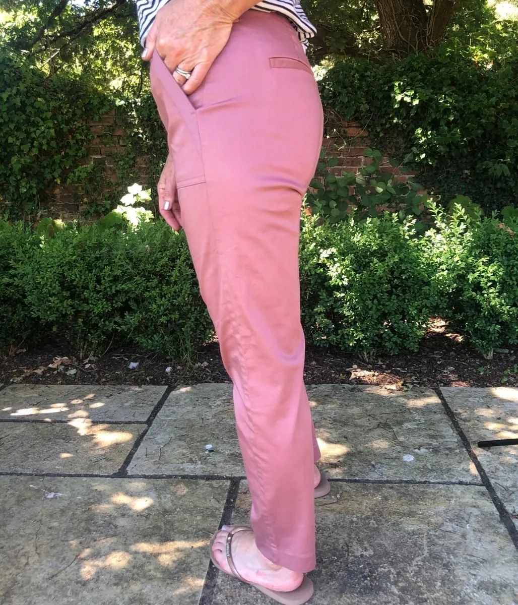 Pink Smart Cargo Trousers