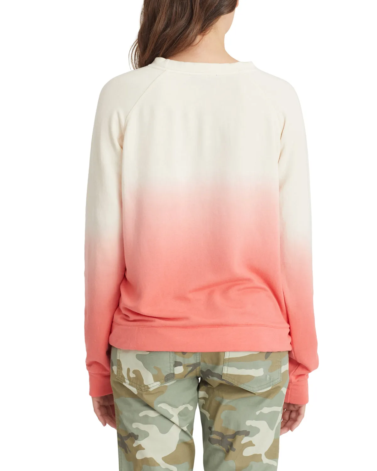 Sanctuary Women's Ombre Raglan Sweatshirt - SUGAR AIRBRUSH