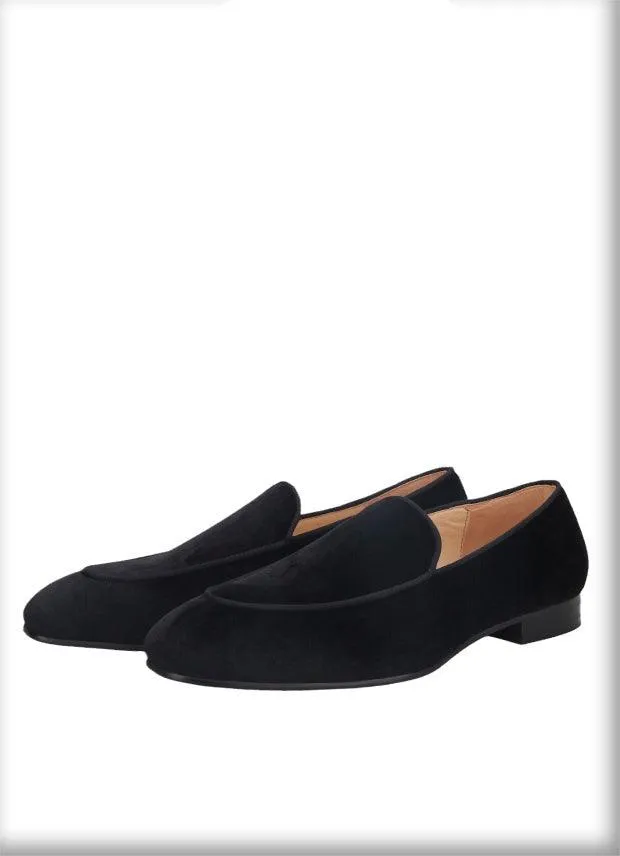 Velvet Slip-On Men Loafers - Men Shoes