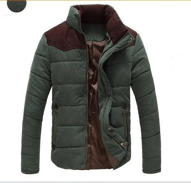 Warm Causal Parkas Male Outerwear Windbreak Jackets Coats