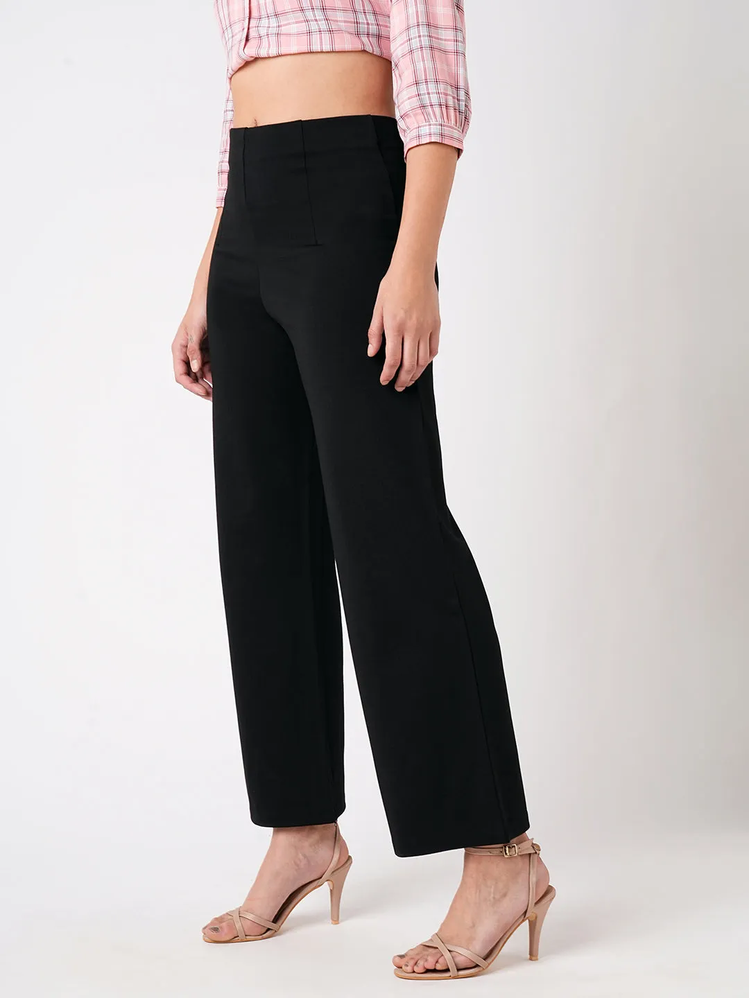 Women High-Rise Wide Leg Tregging